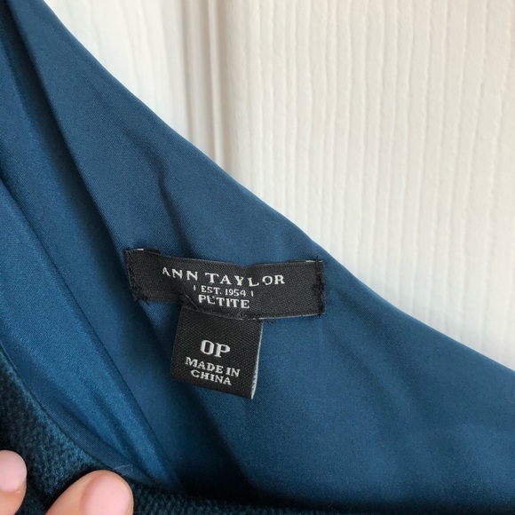 Ann Taylor teal dress. 0P - Picture 2 of 8